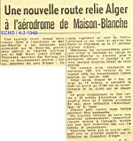 Une nouvelle route relie Alger
