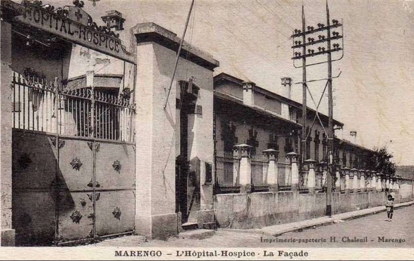 marengo,facade de l'hopital-hospice