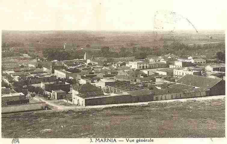 marnia,vue aerienne du village,1905