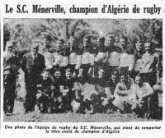 Le SC champion d'Algérie de rugby