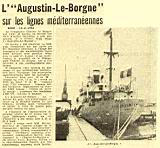 L' " Augustin-Le-Borgne " sur les lignes méditerranéennes