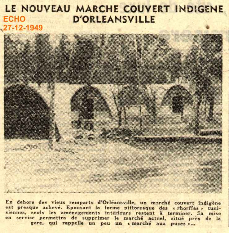 LE NOUVEAU MARCHE COUVERT INDIGENE D'ORLEANSVILLE