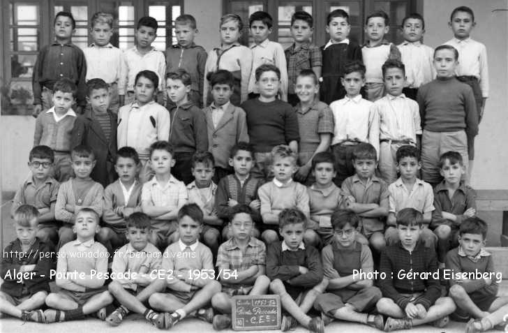 Cours élémentaire deuxième année, 1953-1954, instituteur : mr. Groux