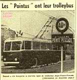 La ligne de trolleybus