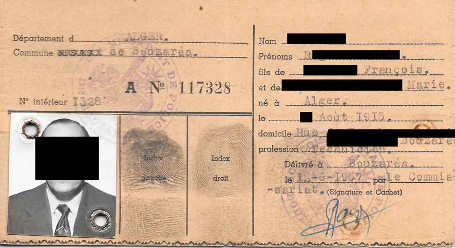 Certificat de recensement - 1967