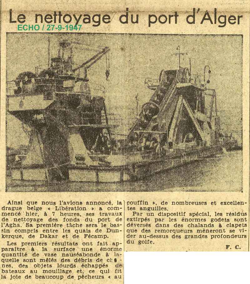 Nettoyage du port d'Alger 