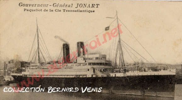 Gouverneur Général Jonart, paquebot de la Compagnie Transatlantique
