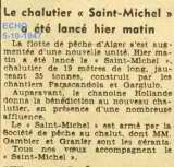 Un nouveau chalutier " le Saint Michel" 