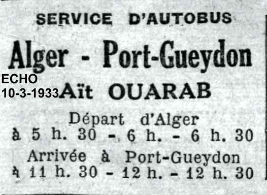Alger - Port Gueydon