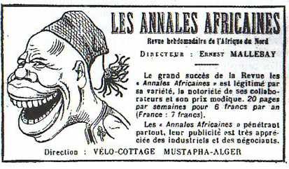 Publicité pour Les Annales africaines (coll. auteur).