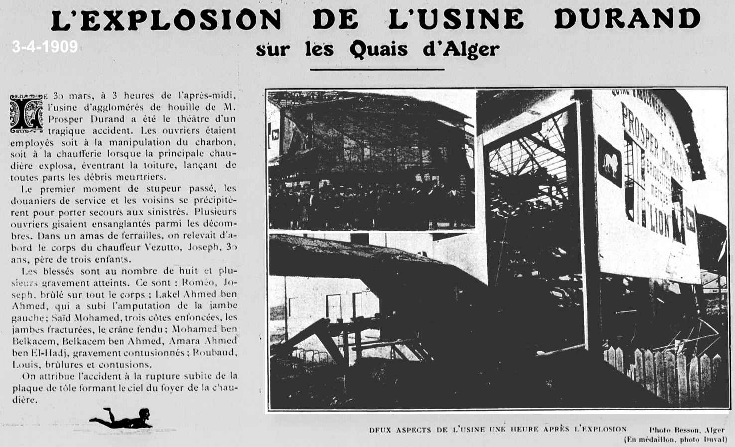 L'explosion de l'usine Prosper Durand 