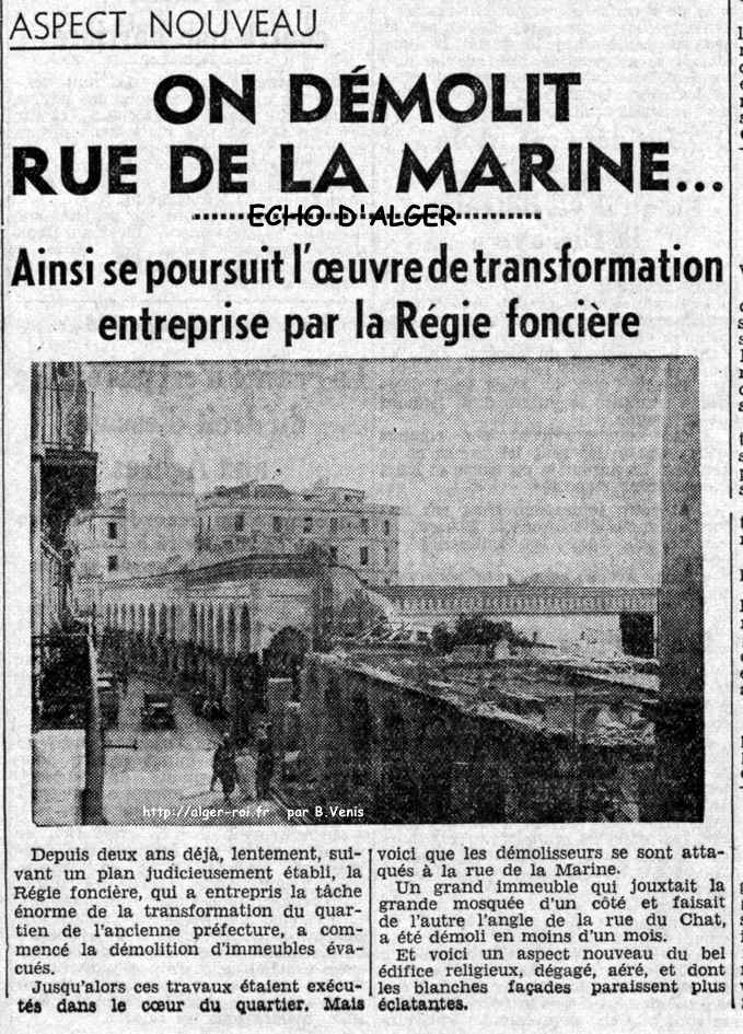 On démolit rue de la Marine..1937