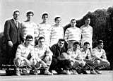 Équipe 1 Séniors de Handball du RUA - Stade de Badjarah - 1959.60 . 
