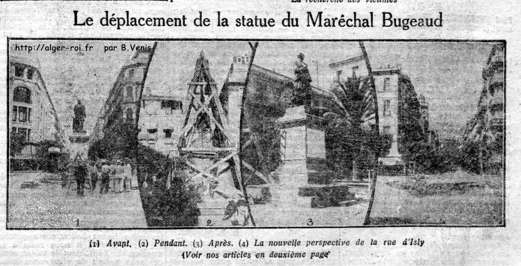 Le déplacement de la statue du maréchal Bugeaud