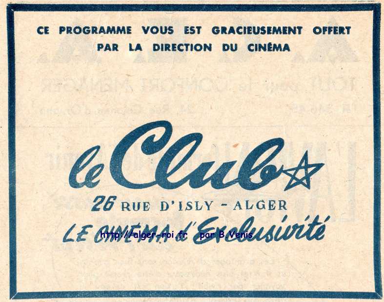 Le cinéma "Le Club"