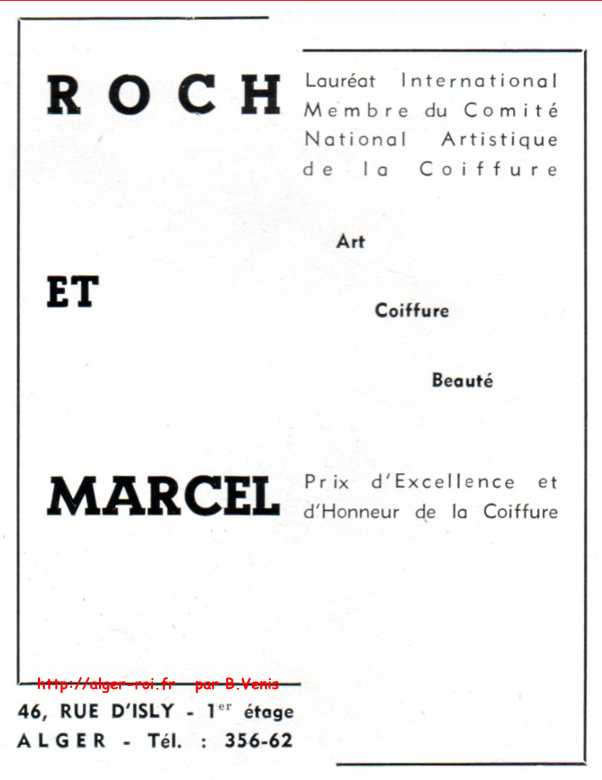 rue d'isly,roch et marcel,coiffure;