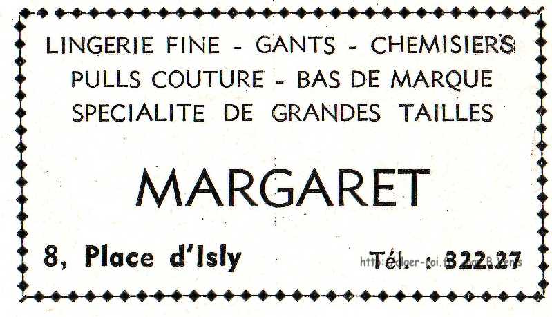 MARGARET,place d'isly