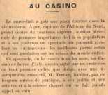 Programme Casino en 1922