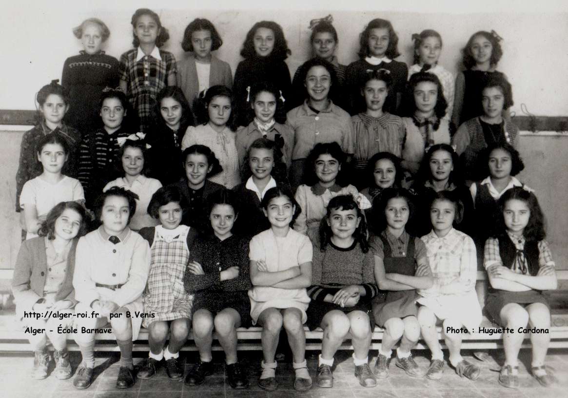 rue barnave,ecole de filles,cm2,1945-1946,photos de classes,cardona