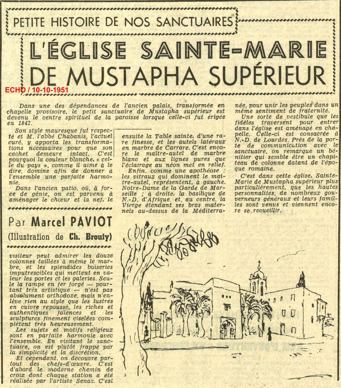 2.- L'ÉGLISE SAINTE-MARIE DE MUSTAPHA SUPÉRIEUR