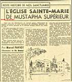 L'ÉGLISE SAINTE-MARIE DE MUSTAPHA SUPÉRIEUR
