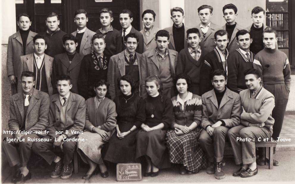 École du Ruisseau, rue de la Corderie, 3è CC , 1956-1957 