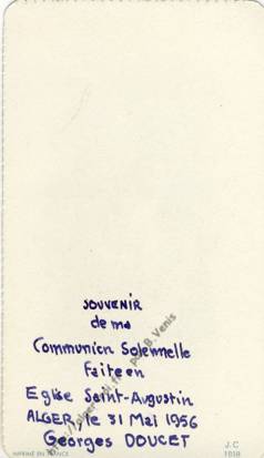 Communion solennelle , 31 mai 1956