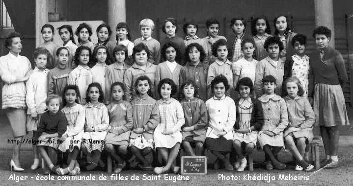 Année scolaire 1960/61- Classe CM2 - Institutrice Madame SOUGNAC (sur la photo)