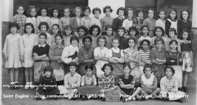 École communale - CM1, 1953-1954