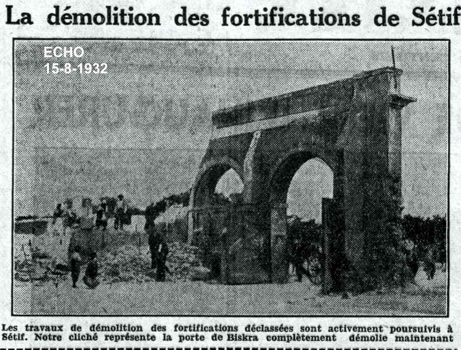 Démolition des fortifications