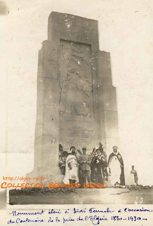 Monument élevé à Sidi-Ferruch à l'occasion du centenaire