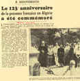 Le 123 e anniversaire de la présence française en Algérie a été commémoré