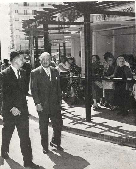 Inauguration du Marché des Sept-Merveilles, 11 juin 1955