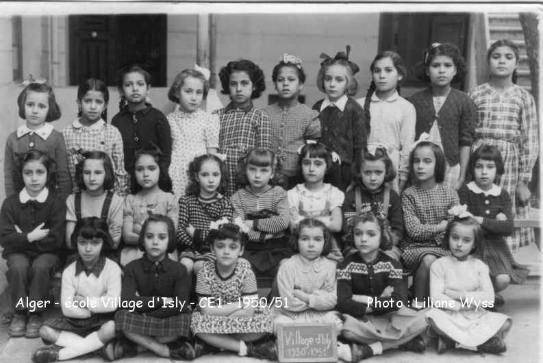 École de filles Village d'Isly, CE1, 1950-1951