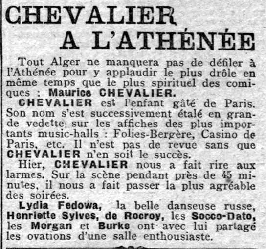 chevalier a l'athennee
