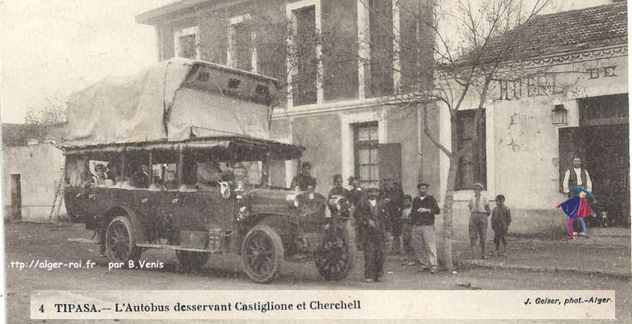 Autobus desservant Castiglione et Cherchell