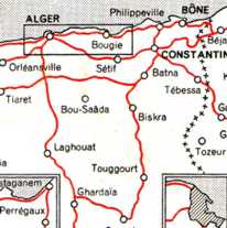 touggourt carte algerie