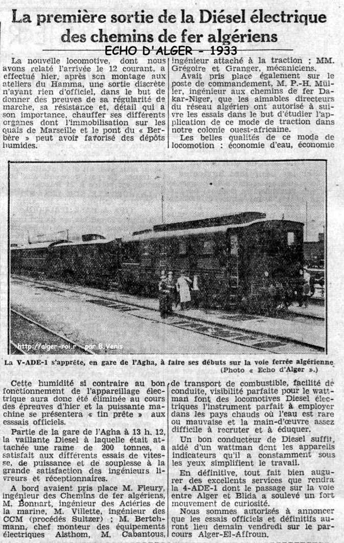 la compagnie des chemins de fer,première sortie de la locomotive diesel