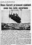 Deux Garatt prennent contact avec les rails algériens . - 1936