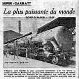 SUPER - GARRATT La plus puissante du monde - 1937