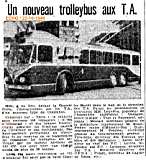 Nouveau trolleybus aux T.A.