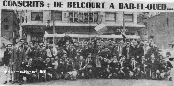 Alger, des conscrits, février 1962, centre-ville