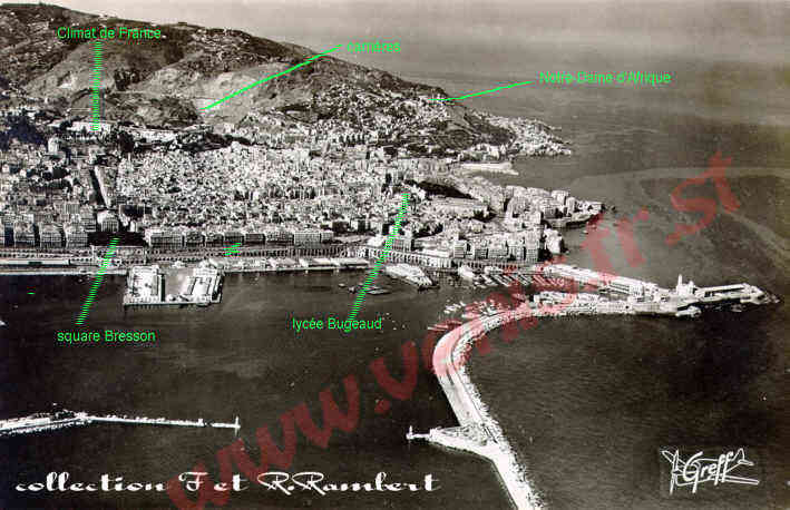 vue aérienne sur le port et la ville 