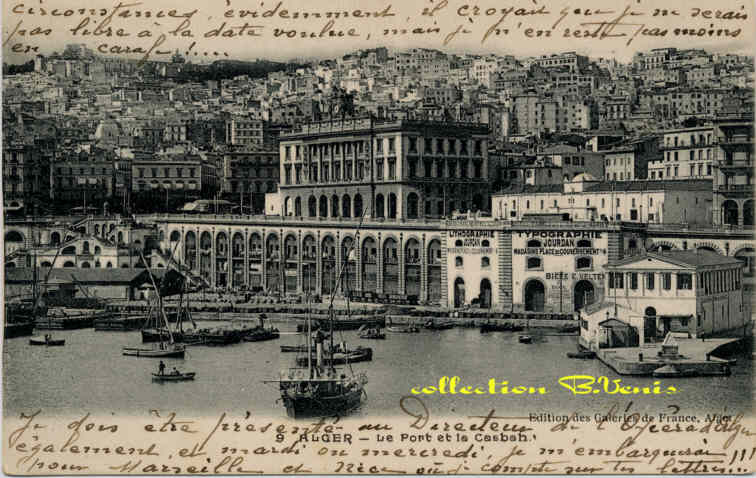 Alger, le port et la Casbah
