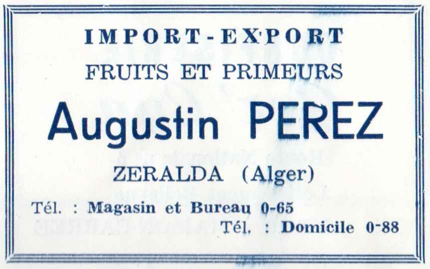 zeralda,augustin perez,import-export,fruits