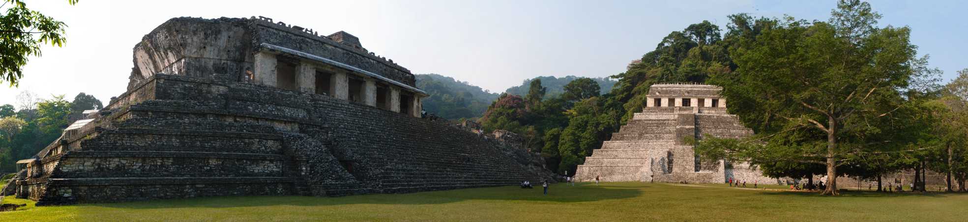 mexique,palenque,palace et temple des inscriptions)