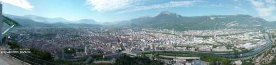 Grenoble, vu du bastion de la Bastille