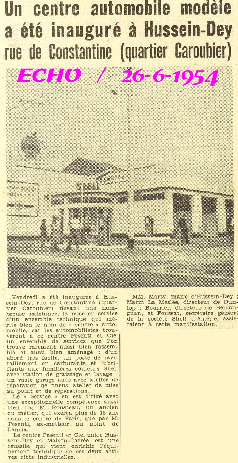 Un centre automobile modèle a été inauguré à Hussein-Dey rue de Constantine (quartier Caroubier) 