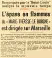 Parti lundi soir d’Alger à 23 heures pour Marseille 