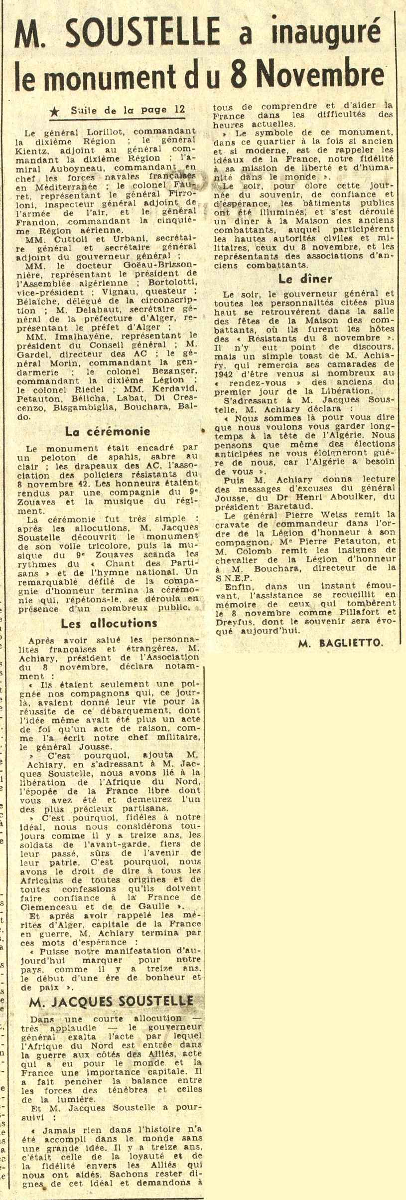 En présence des hautes autorités